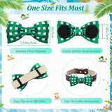 Silkfly 60 Pcs Summer Plaid Dog Collar Bow Ties Bulk Dog Bowtie Holiday Pet Accessories Puppy Bows Detachable Collar Charms for Small Medium Large Pets Cat Grooming Supplies Costume