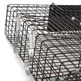 Rugged Ranch CHPTO Chipmunkinator Large Metal Wire Live Chipmunk Catch & Release Trap Cage w/Easy Open Top Lid & 2 Door System, Black (2 Pack)