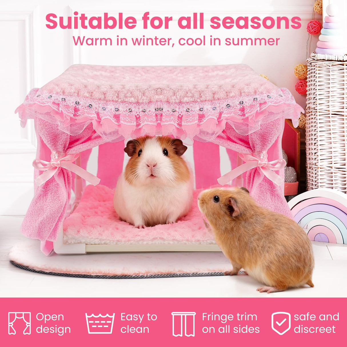 NAPLORD Guinea Pig Bed & Guinea Pig Hideout: C&C Cage Cozy Hideaway-Guinea Pig Toy
