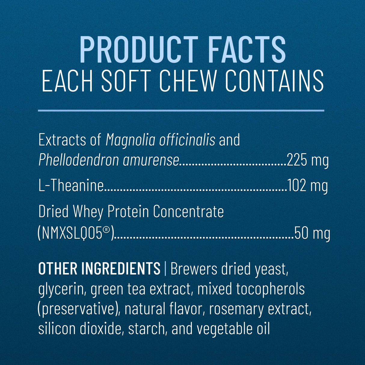 Nutramax Solliquin Calming Support for Dogs, Behavioral Health Supplement with L-Theanine, Magnolia/Phellodendron, and Whey Protein Concentrate, Soft Chews, 75 Count