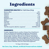 Solid Gold Dog Multivitamin - Soft Dog Vitamins & Supplements Chews - All-in-One Heart, Immune, Brain, Skin, Coat & Gut Health Support w/Vitamin C, B12, Probiotics & Antioxidants - Bacon Flavor 120ct