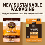 Earth Animal No Hide Stix - Long Lasting Rawhide Free Small Dog Chews Sticks, Chicken - 20 Count Value Pack