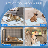 Cozyide Dog Cooling Mat, Medium Cooling Mat for Dogs, Reversible Pad for Pet, 28" L x 22" W, Blue