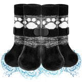 SCENEREAL Anti Slip Dog Boots & Shoes for Hot/Cold Pavement to Prevent Licking, Waterproof Dog Socks Paw Protectors for Small Medium Large Dogs, Traction Control on Hardwood Floor for Senior Dog, XXL