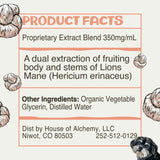 MycoDog Lions Mane Mushroom Supplement for Dogs - Cognitive & Brain Health - Lions Mane for Dogs - Senior Dog Wellness Drops