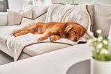 PupProtector Waterproof Throw Blanket for Dogs and Cats, Pet Blanket Cover for Couches, Sofas, Beds, Car Seats, Furniture, Calming Soft Faux Fur, Short White, Original (60" L x 50" W)