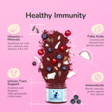 kin+kind Pet Vitamins and Supplements - Immune Support Supplement for Dogs & Cats - Natural Dog Supplements & Cat Supplements w/Organic Ingredients for Healthy Immunity - Made in USA - 8 oz (Large)