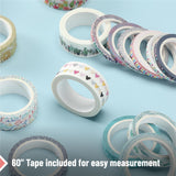 Mr. Pen- Washi Tape Set, 21 Rolls, Assorted Sizes, Floral