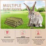 Bissap 114PCS Timothy Hay Sticks for Rabbits, Natural Timothy Grass Molar Teeth Stick Chew Toys for Bunnies Chinchillas Guinea Pigs Hamsters and Other Small Animals Treats