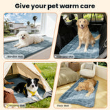 Disayu Couch Cover for Dogs Washable, Non Slip Couch Covers for 3 Cushion Sofa Pet Friendly, Fuzzy Pet Couch Cushion Covers for Dog,Thick,Soft for Sofa Protector (Blue Gray, 27.6" x 82.7"/70 x 210cm)