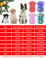 PET SHOW 4 Pack Christmas Dog Shirts for Extra Large Dogs Tank Top Tee Red Green Xmas Santa Gnome T-Shirts Pets Holiday Party Sleeveless Vest Dog Clothes Boys Girls(XXX-Large)