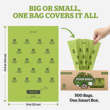 Load image into Gallery viewer, Pogi's Poop Bags – Large, Leak-Proof Dog Waste Bags for Yard or Home Use, Unscented (Single Roll, 500-Count)
