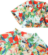 Dog Shirt Hawaii Breathable Cool Beach Style T-Shirt Dog Clothes for Medium to Large Dogs Owners and Pet Shirts Sold Separately,XL Red Girl