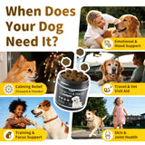 POPPAW Calming Chews for Dogs – 12-in-1 Dog Calming Treats with Herbal & Vitamins, Relaxation, Focus & Behavior Support for Anxiety, Separation, Barking, Travel, Stress, Upgraded Bacon Flavor, 90 Ct