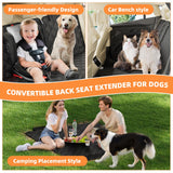 Simple Trending Dog Car Seat Cover, Back Seat Pet Bed Mat Protector Waterproof Bench Car Seat Cover, Nonslip Pet Car Bed Dog Hammock for Car, SUV, Truck