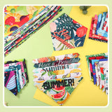 Chunful 50 Pcs Dog Bandanas Bulk Summer Flora Dog Bandanas Pet Triangle Scarf Bib Seasonal Pet Costume Adjustable Cat Outfit Washable Bids Kerchief for Small Medium Puppy