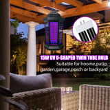 Zapper Light Bug Zapper Replacement Bulbs Insect Attracting Lamp FUL15W BL U Shaped Twin Tube Fluorescent UV Lamp 7.56 x 1.80 x 0.93 inch (Black,4 Pieces)