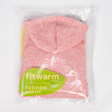 Fitwarm Knitted Dog Hoodie Sweater, Winter Clothes for Small Dogs Boy Girl, Lightweight Pet Sweatshirt, Heather Pink, XXL