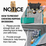GINIDEAR Guinea Pig Bedding, Disposable Guinea Pig Cage Liners, Charcoal Odor Controlling Absorbent Waterproof Pee Pads for Rabbits, Hamster and Other Small Animals. 24''x47''(for Midwest),10 Count