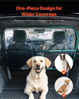 VEVOR Dog Car Barrier, 56" Wide Car Divider for Front Seats Installation, Vehicle Pet Barrier with See Through Net Mesh, Universal-Fit Dog Car Barrier for Full-Size Sedans, Trucks, and SUVs, Black