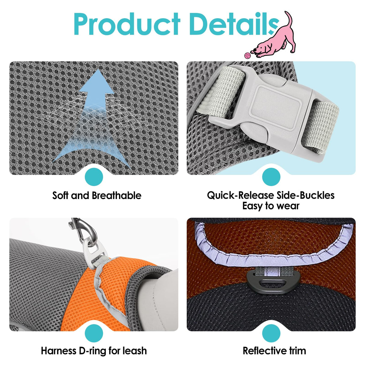 AOFITEE Dog Cooling Vest, Lightweight Cooling Jacket for Dogs, Breathable Dog Cooler Shirt with Harness D-Ring, Pet Sun Shirt UV Protection Ice Vest for Small Medium and Large Dogs, Orange XXL