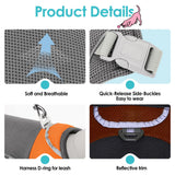 AOFITEE Dog Cooling Vest, Lightweight Cooling Jacket for Dogs, Breathable Dog Cooler Shirt with Harness D-Ring, Pet Sun Shirt UV Protection Ice Vest for Small Medium and Large Dogs, Orange XXL
