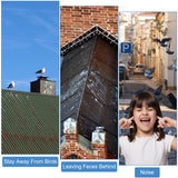Bird Deterrents for Outside - Windmill Reflective Rotating Deterrent - Relies on Rotation and Reflection - Effectively Repels Pigeons, Sparrows, Woodpeckers - Multi-Purpose Outdoor Bird Deterrent