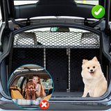 GLIDESMOOTH Dog Car Net Barrier, Hook Pet Divider - Black, 47.24"x27.56"