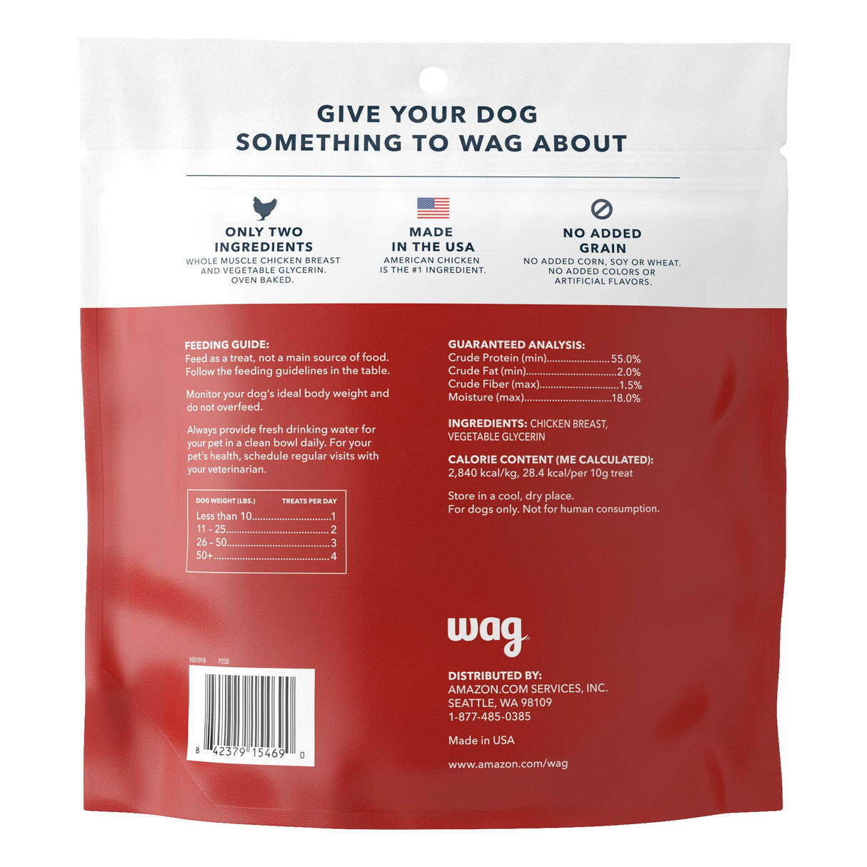 Wag Chewy Whole Muscle American Jerky Dog Treats – Chicken