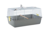 Prevue Pet Products Small Animal Travel Carrier - Hamster, Bird, Parakeet, Gerbil, Rabbit, Ferret, Guinea Pig, & Rat Carrier, Easy Pet Transportation, Travel Bird Cage, Lightweight & Portable - Gray