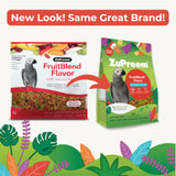 ZuPreem FruitBlend Bird Food for Medium Large Birds, Parrots, Conures, 10 lbs