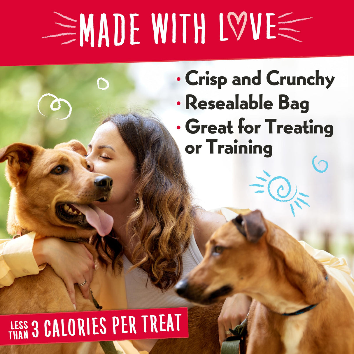 Charlee Bear Original Crunch Dog Treats Variety Pack, 16 oz (4-Pack) - Liver, Egg & Cheese, Chicken Soup & Garden Veggie, Turkey Liver & Cranberries Made in The USA Natural Training Treats for Dogs
