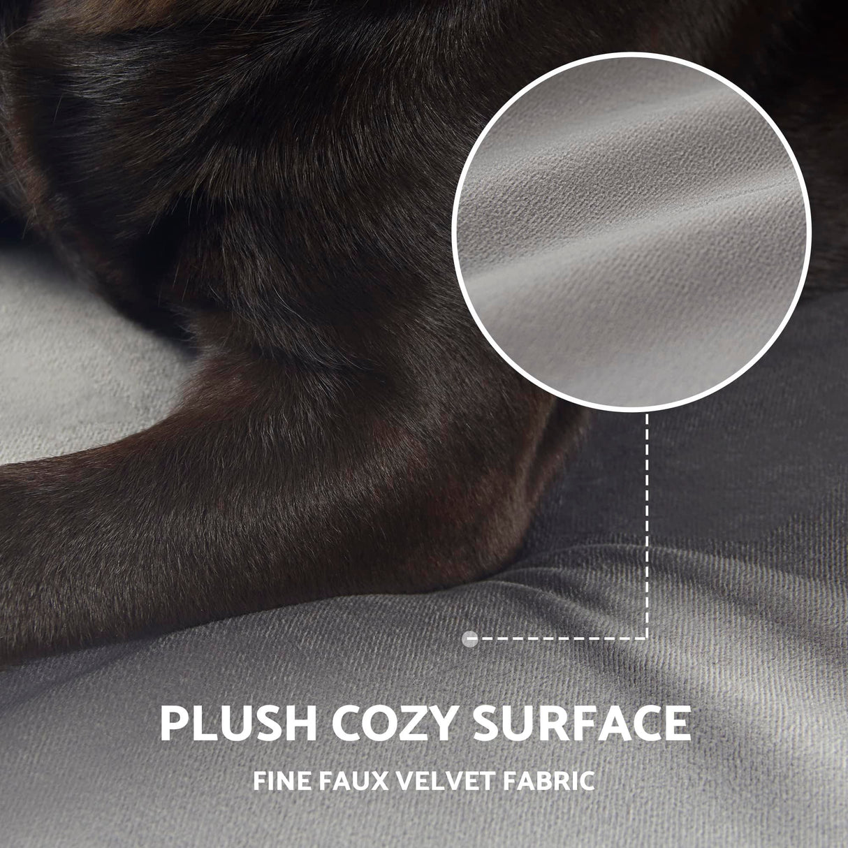 PUPPY PAW Orthopedic Memory Foam Dog Bed for Extra Large Dogs, Waterproof Lining and Non-Slip Bottom, Removable and Machine Washable Cover (41" x 29", Up to 100LBs)