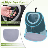 Pet Dog Carrier Backpack, Dog Front Backpack, Pet Carrier Backpack, Front Carrier Backpack, Ventilated Mesh Dog Travel Back Pack for Hiking Cycling Outdoor (6.6-15.4 lbs)
