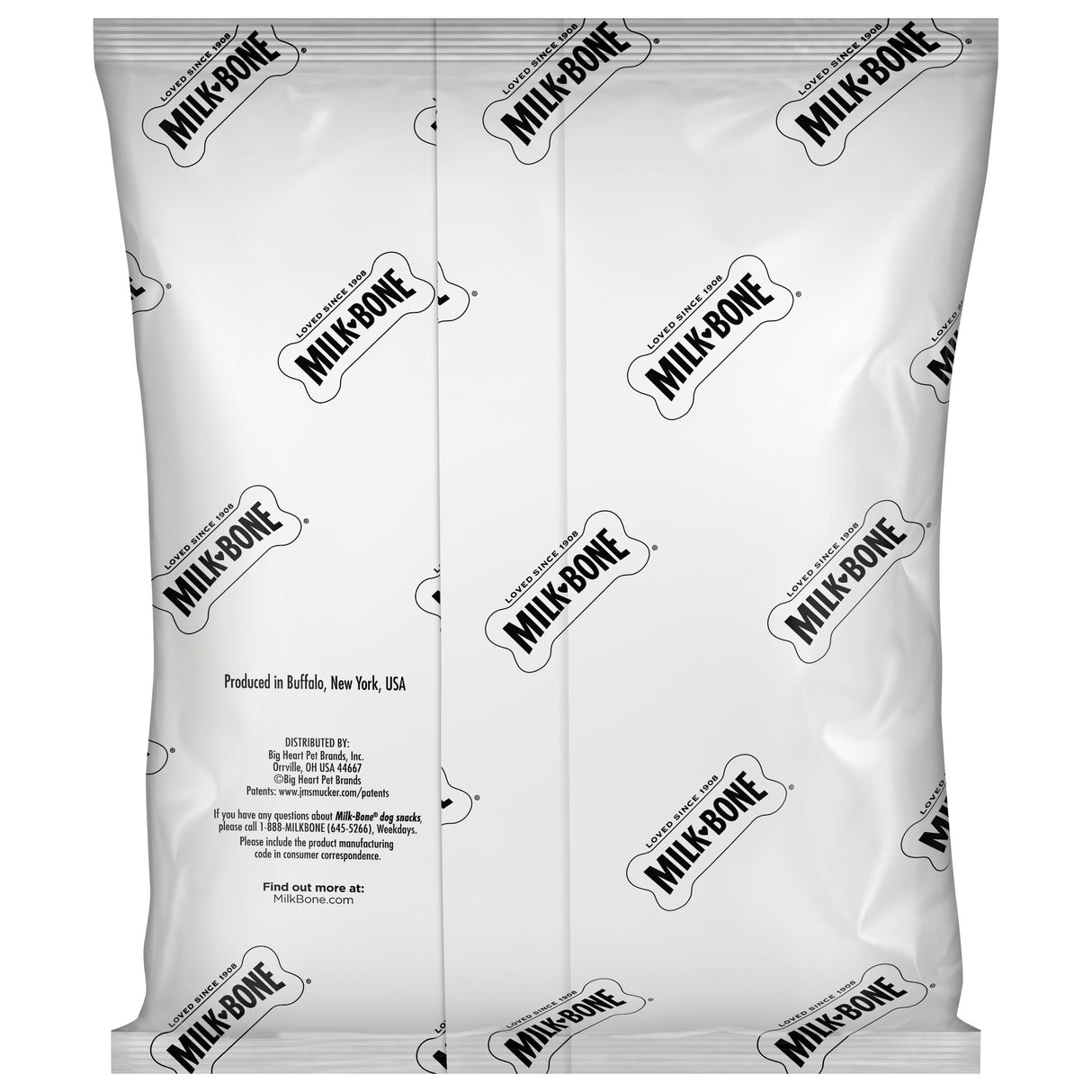 Milk-Bone MaroSnacks Dog Treats, 38 Ounce Refill Packs (Pack of 2) with Real Bone Marrow and Calcium