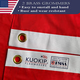 Double Sided Red Trump 2024 Flag 4x6 Made in USA Outdoor Heavy Duty 3 Ply Polyester Trump Take America Back Flag with White Starting Tape and 2 Brass Grommets