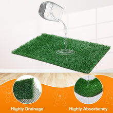 Load image into Gallery viewer, LOOBANI Dog Grass Pad with Tray - Dog Litter Box - Indoor Potty for Apartment and Patio Training - with 2 Packs Grass Pee Pads for Replacement, 16×20 Inch
