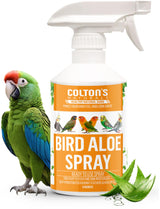 Bird Aloe Vera Spray – Soft Feathers Conditioner & Skin Moisturizer -16 OZ- for Parrots, Cockatiels, Conures & All Birds – Natural Aloe Mist for Molting Relief, Sooths Itchy Dry Skin Feather Plucking