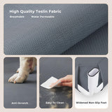 ZOMISIA Elevated Dog Cot Bed Tool-Free Assembly - Outdoor Raised Dog Cooling Bed Frame for Large Pets, Summer Pet Hammock Off Ground with Non-Slip Feet & Waterproof Teslin Mesh, 43x30 Inch