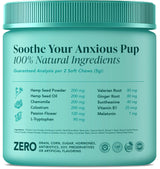 My Lil' Nugget – Vet-Approved Calming Chews for Dogs | All-Natural Calm Treat for Noise, Travel & Home Alone | Chamomile & Melatonin | All-Ages - Senior Dog to Puppy | 90 Beef‑Flavor Soft Chews