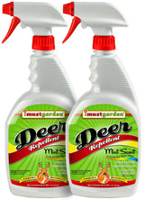 I Must Garden Deer Repellent [2 Pack: Mint Scent 32oz Ready to Use] - Natural Deer Spray for Gardens & Plants