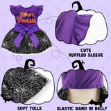 Dog Dress with Ruffles (XS (Back: 9.8",Chest: 12"-14"), Hocus Pocus)