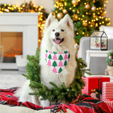 Newwiee 100 Pieces Valentine's Day Dog Bandanas Bulk for Large Dogs Pink Red Pattern Pet Triangle Scarf Puppy Cat Kerchief Bibs Scarf for Valentine Pet Costume Accessories for Small to Large Puppy Cat