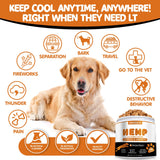 Calming Chews for Dogs - Anxiety Relief Treats Helps with Advanced Stress Relief, Separation Aid, Barking, Composure, Promote Relaxation - All Ages & Sizes, 180 Soft Chews