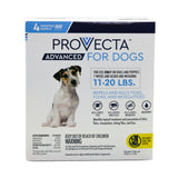 Provecta® Advanced for Medium Dogs (11–20 lbs) Flea and Tick Topical Treatment, 4-Month Supply