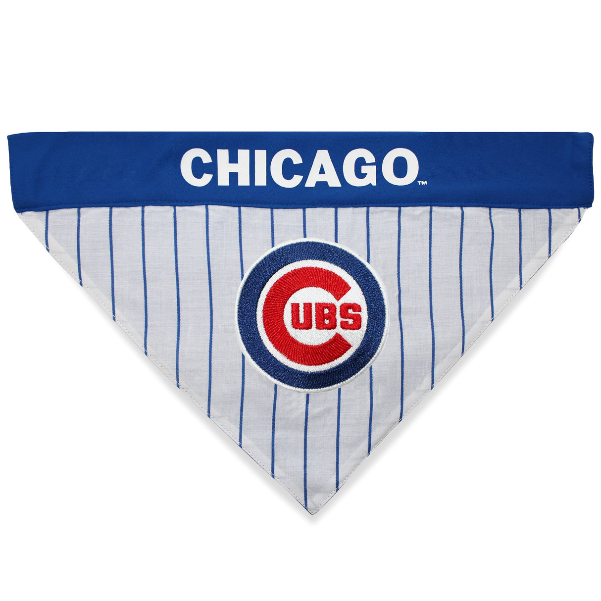Pets First MLB Chicago Cubs Reversible Bandana Size XX-Large for Dogs & Cats. 2 Sided Sports Bandana,Premium Embroidery Team Logo, All MLB Teams Available