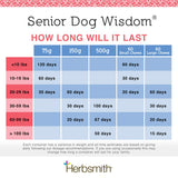 Herbsmith Senior Dog Wisdom – Dog Dementia Supplement – DHA for Senior Dog Brain Health - Senior Supplement for Dogs- 60ct Small Chews