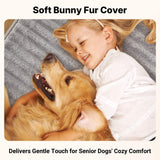 Veehoo Orthopedic Dog Bed for Large Senior Dogs, 7 Inch Thick XXL Memory Foam Dog Bed with L Shaped Bolsters, Orthopedic Pet Couch with Waterproof Liner & Removable Washable Cover, 52"x36"x7"