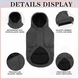 EXPAWLORER Dog Hoodie for Small Medium Large Dogs, Soft and Warm Fall Pet Clothes,Dog Sweater with Leash Hole and Pocket, Winter Cold Weather Coat, Sweatshirt for Boys Girls, Grey L