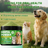 Dog Dental Powder – Helps Clean Teeth & Reduce Tartar, Fresh Breath Support, Natural Dental Care for Dogs, Easy to Use, 60-Day Supply